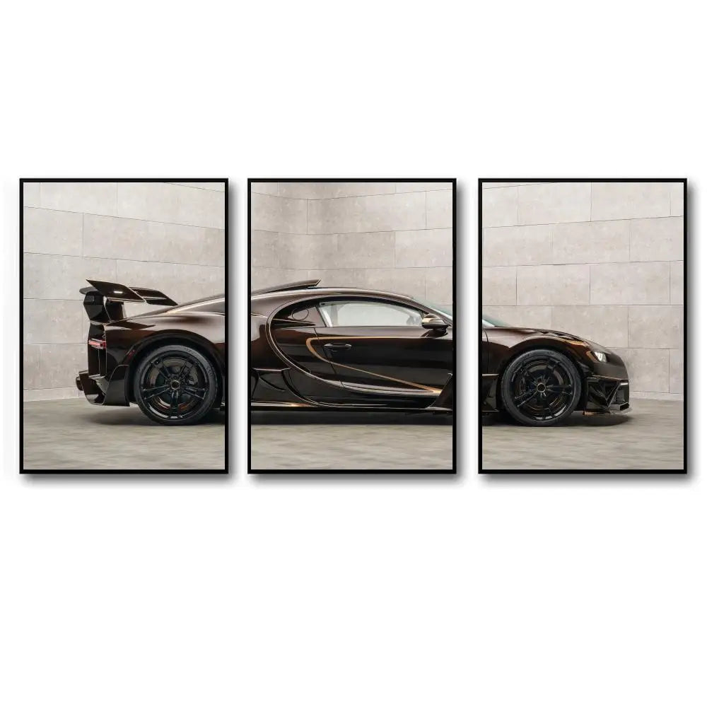 Toile 3 pièces Bugatti Chiron Mansory