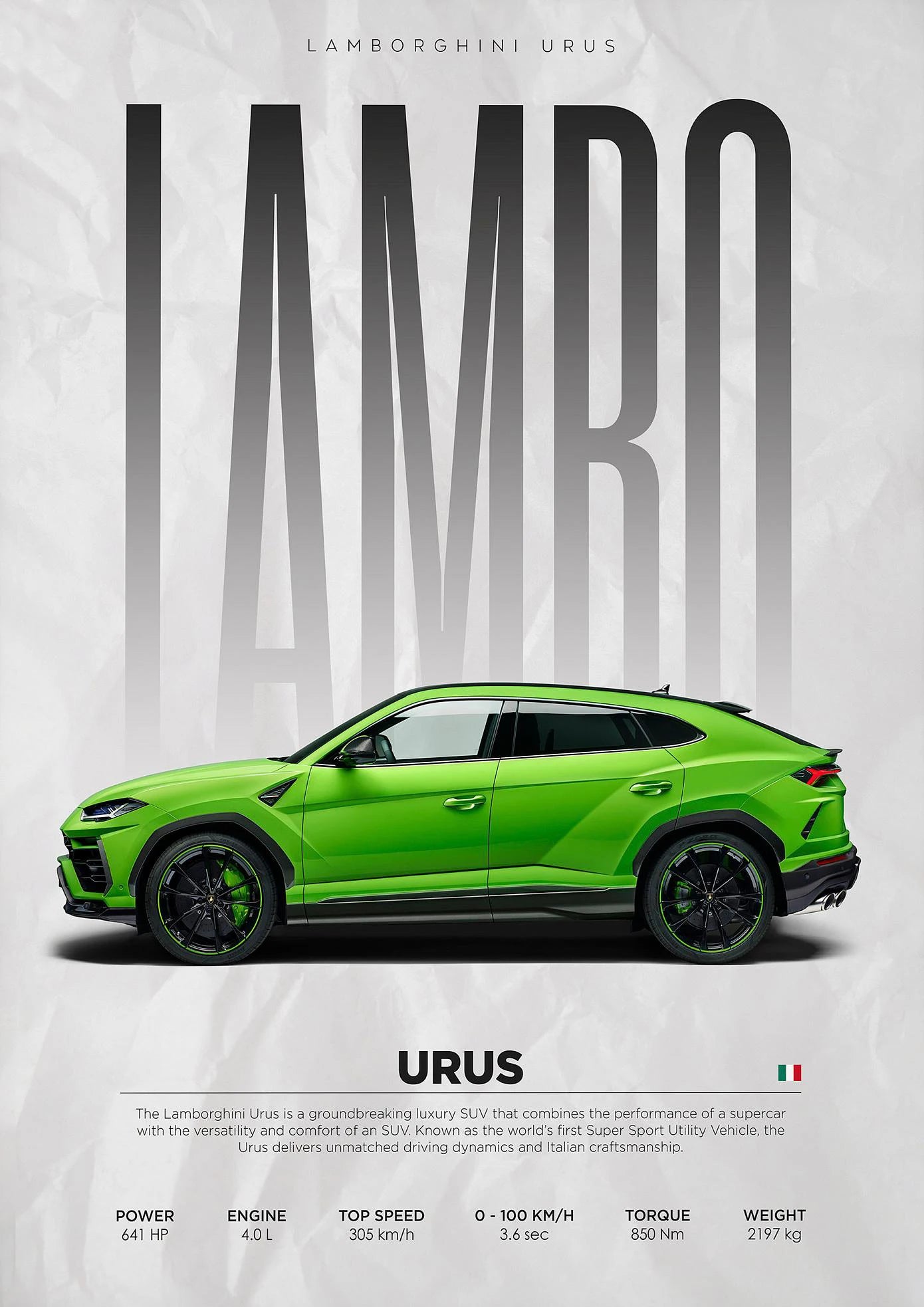 Toile Lamborghini Urus