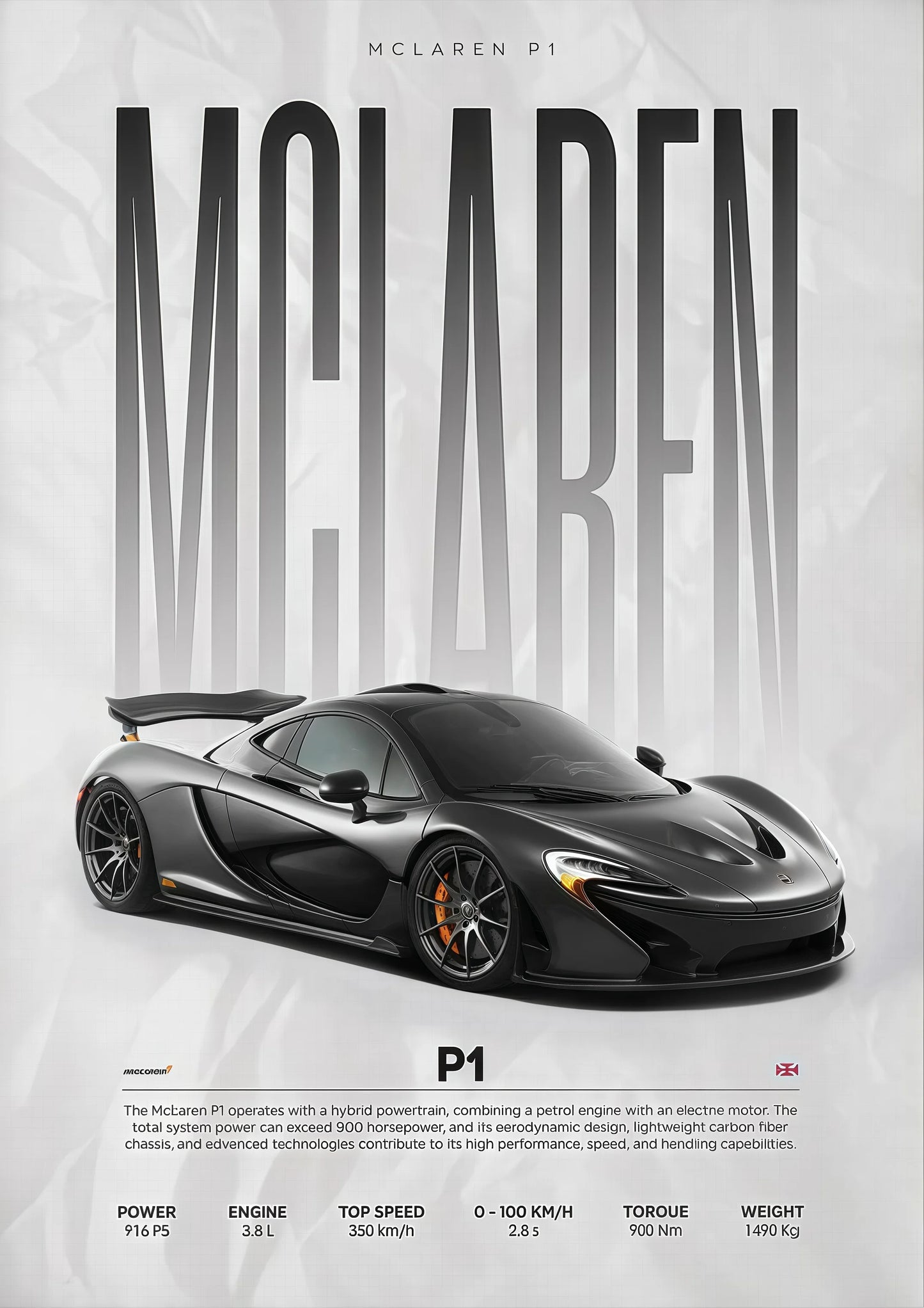 Toile Mclaren P1