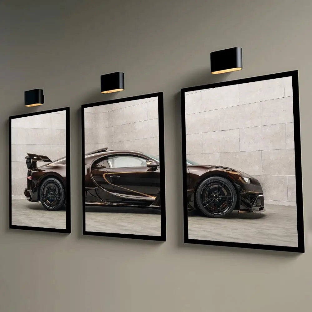 Toile 3 pièces Bugatti Chiron Mansory