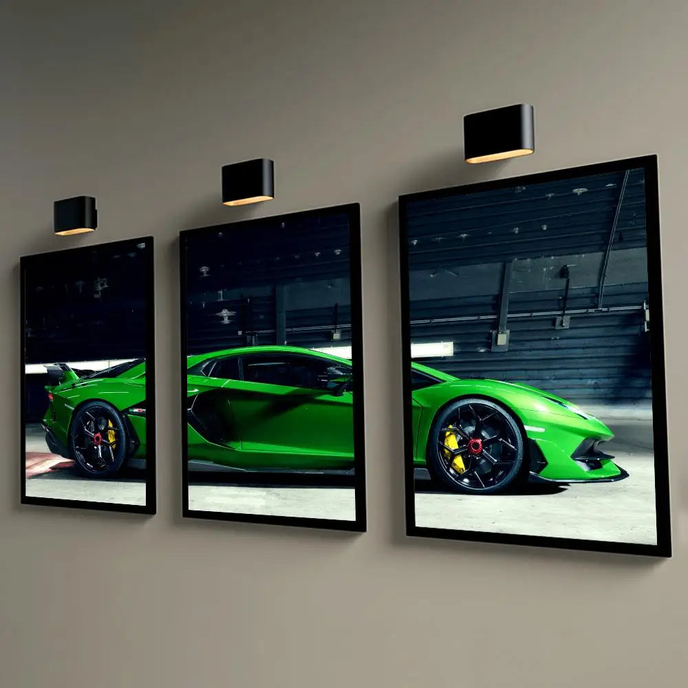 Toile 3 pièces Lamborghini Aventador SVJ