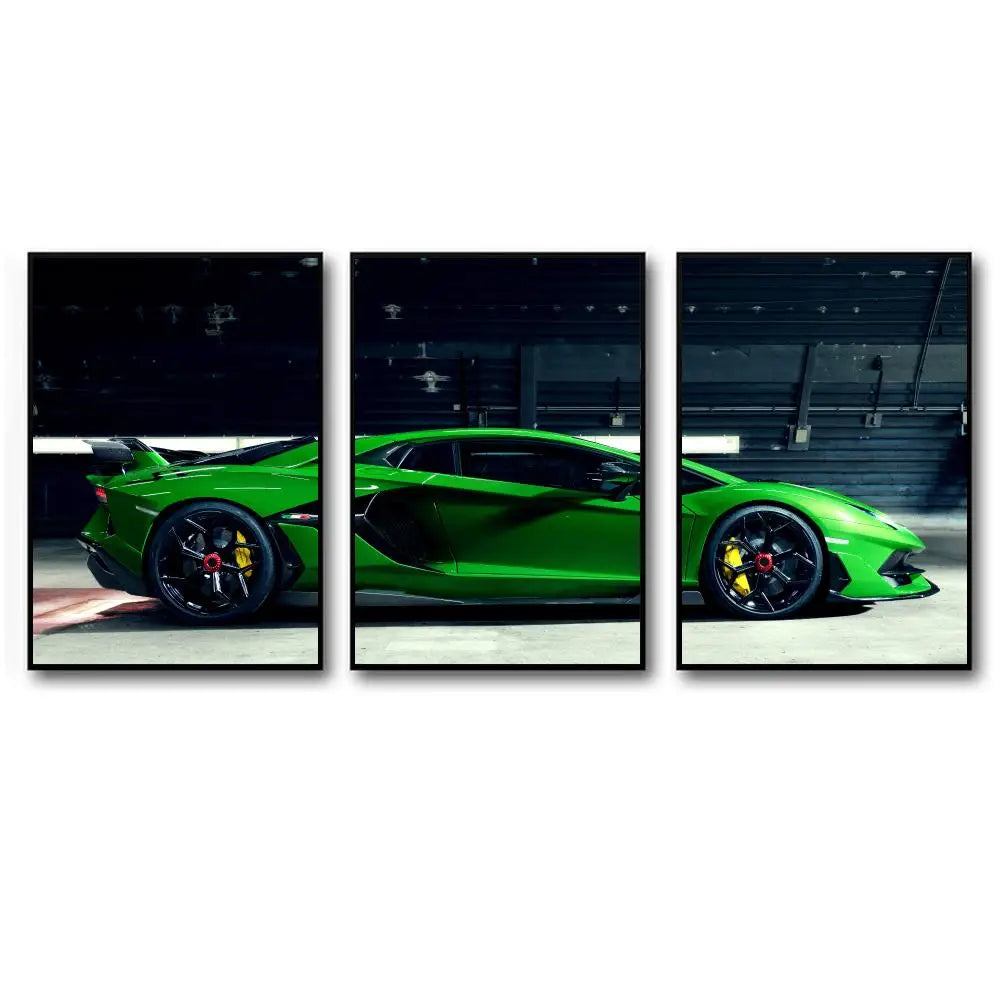 Toile 3 pièces Lamborghini Aventador SVJ