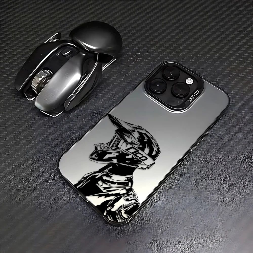 Coque Samsung A en Plastique Renforcée - Motard Motocross