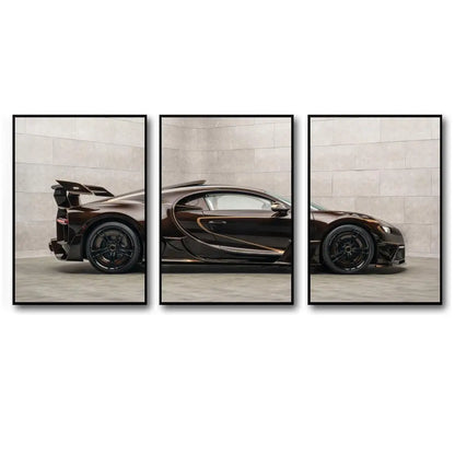 Toile 3 pièces Bugatti Chiron Mansory