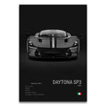 Toile Imprimée Ferrari Daytona SP3 (Noir)