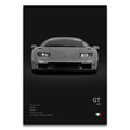Toile Imprimée Lamborghini GT 1999 (Noir)
