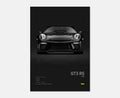 Toile Imprimée Porsche GT3 RS 2018 (Noir)