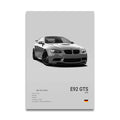 Toile Imprimée BMW M3 E46 GTS (Gris)
