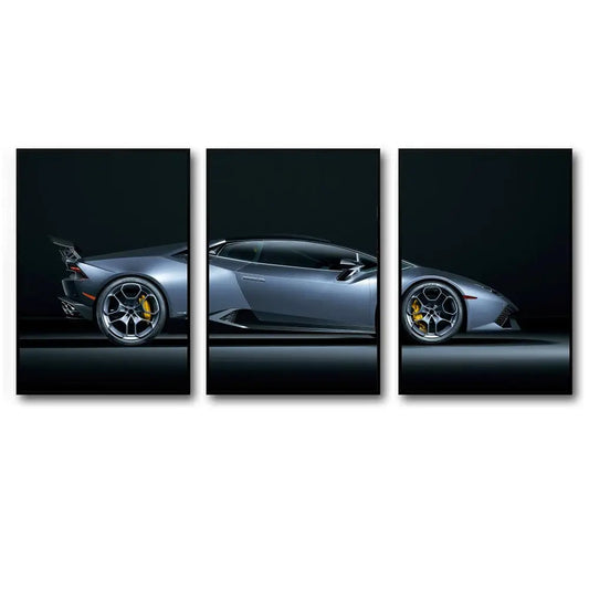 Toile 3 pièces Lamborghini Huracan LP610-4