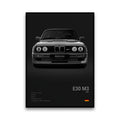 Toile Imprimée BMW E30 M3 (Noir)