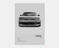 Toile Imprimée Nissan 240SX 1989 (Gris)