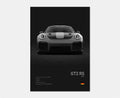 Toile Imprimée Porsche GT2 RS (Noir)