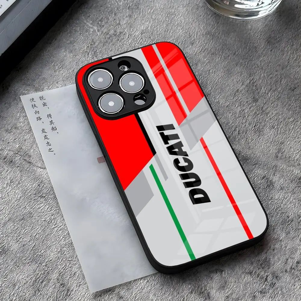Coque iPhone Ducati - Verre Trempé