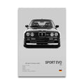 Toile Imprimée BMW M3 Sport Evo (Gris)