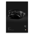 Toile Imprimée Lamborghini Aventador SV (Noir)