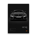 Toile Imprimée BMW G87 M2 (Noir)