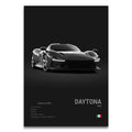 Toile Imprimée Ferrari Daytona (Noir)