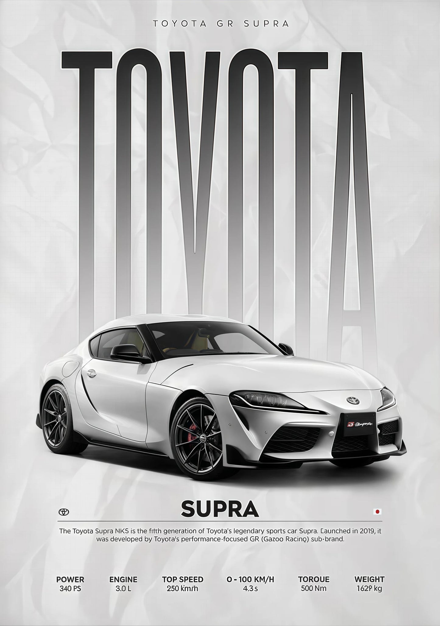 Toile Toyota Supra MK5