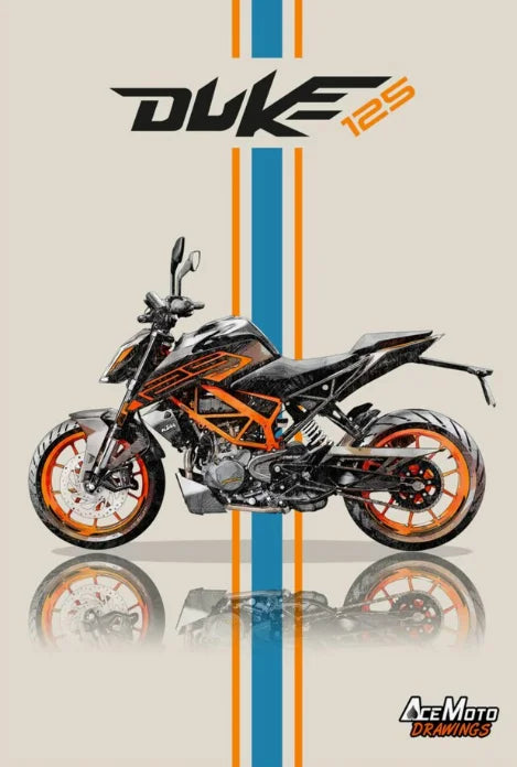 Toile KTM Duke 125