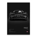 Toile Imprimée Mclaren 765LT (Noir)