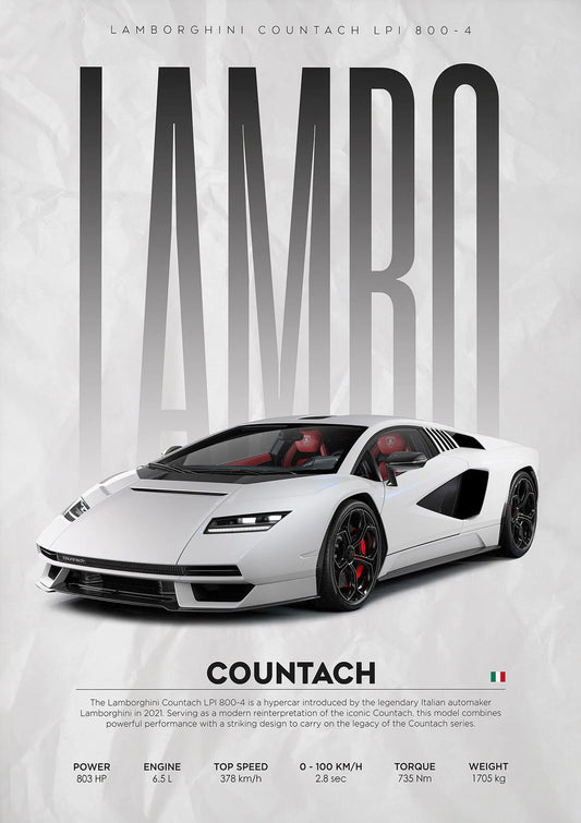 Toile Lamborghini Countach