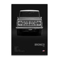 Toile Imprimée Ford Bronco (Noir)