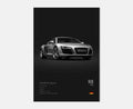 Toile Imprimée Audi R8 2006 (Noir)