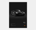 Toile Imprimée Porsche 918 Spyder (Noir)