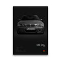 Toile Imprimée BMW M3 CSL (Noir)