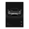Toile Imprimée Mclaren F1 (Noir)