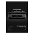 Toile Imprimée Ferrari Testarossa (Noir)