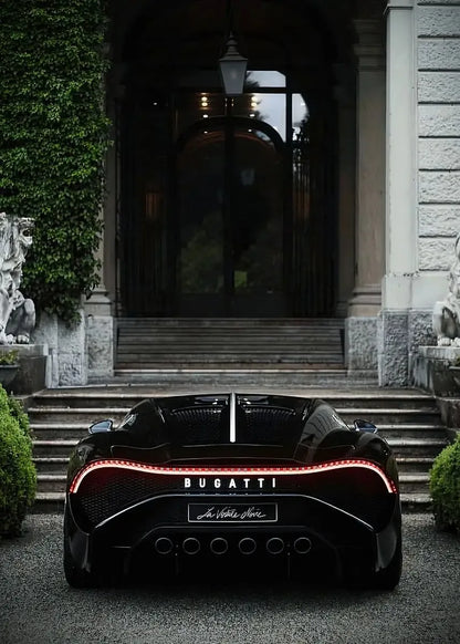 Toile Bugatti Voiture Noir