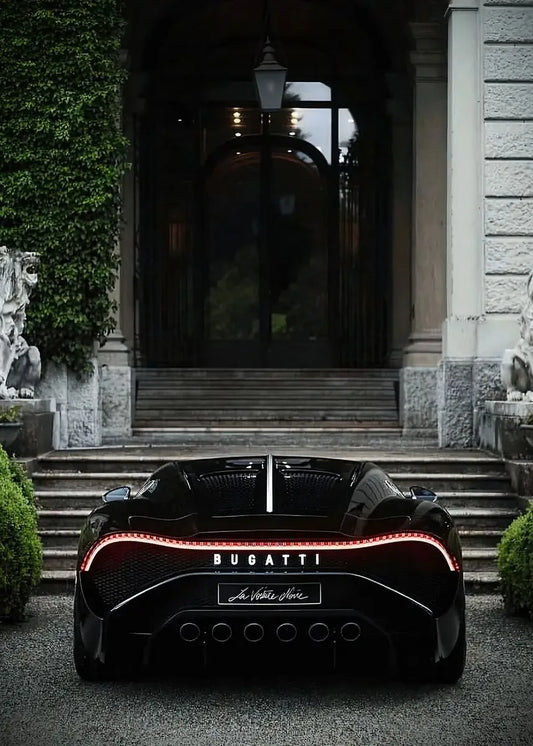 Toile Bugatti Voiture Noir
