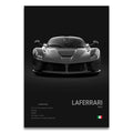 Toile Imprimée Ferrari LaFerrari (Noir)