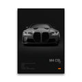 Toile Imprimée BMW G82 M4 CSL (Noir)
