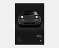 Toile Imprimée Mazda MX-5 1989 (Noir)