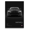 Toile Imprimée Aston Martin Vantage S 2013 (Noir)