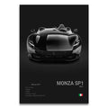 Toile Imprimée Ferrari Monza SP1 (Noir)