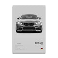 Toile Imprimée BMW F87 M2 (Gris)