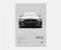 Toile Imprimée Audi RS6 C8 (Gris)
