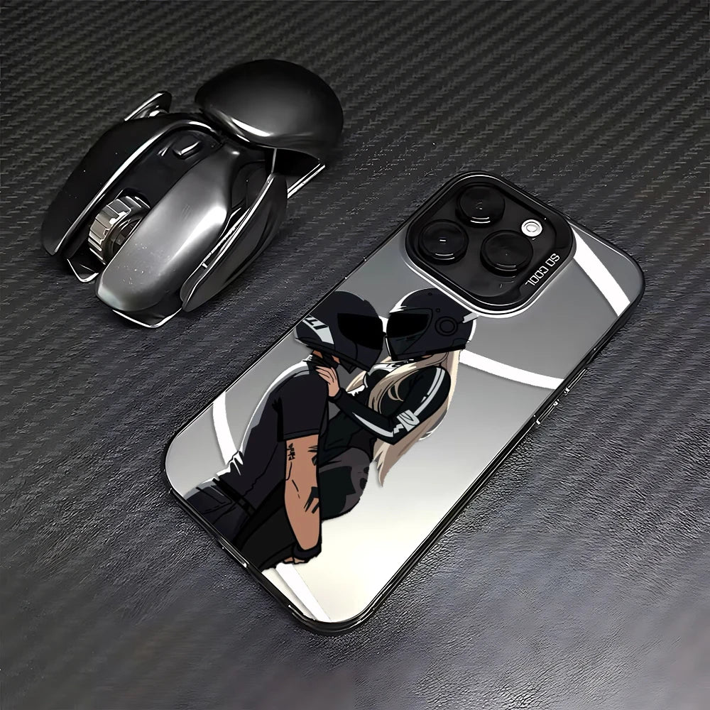 Coque Xiaomi en Plastique Renforcée - Couple Motard