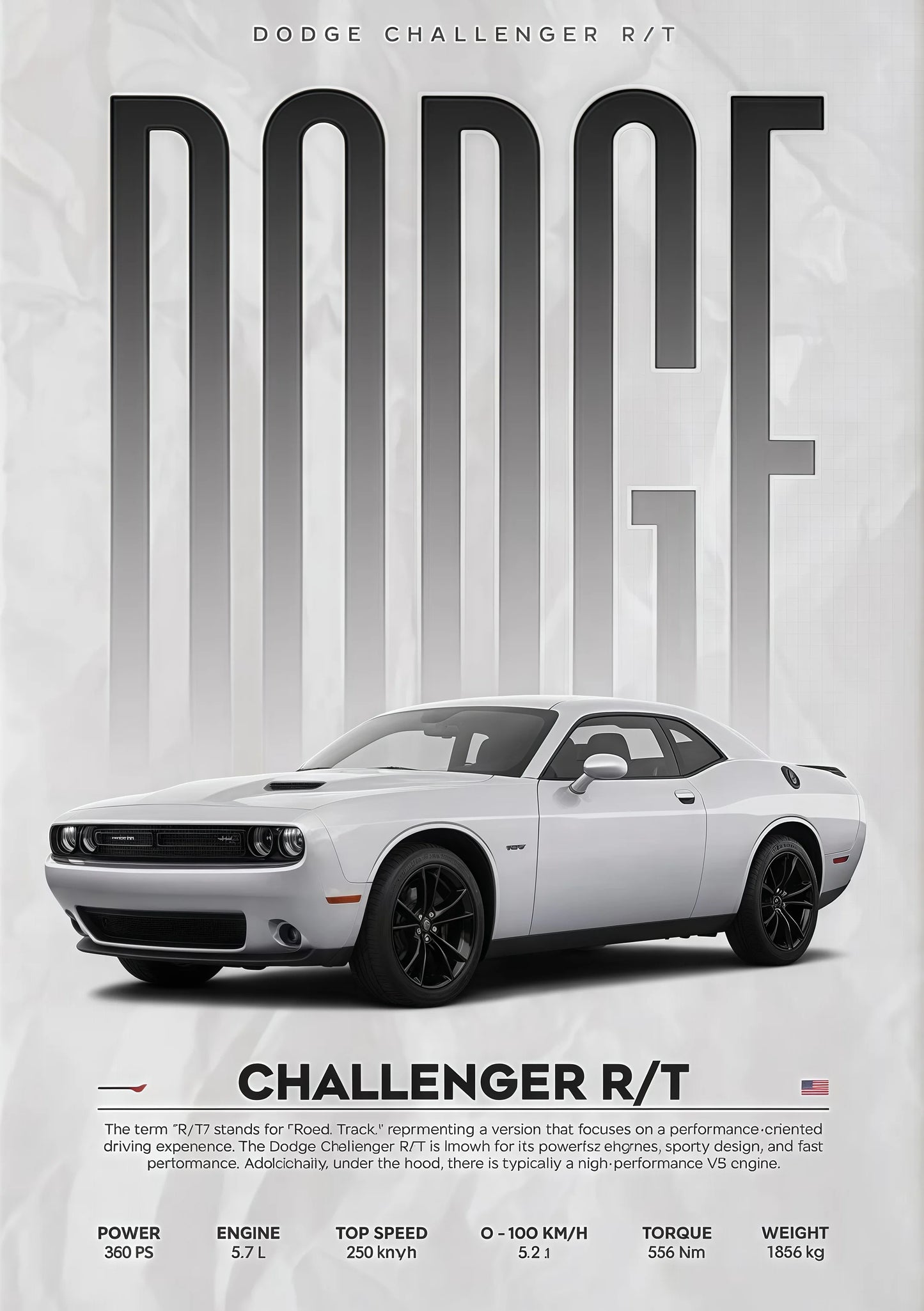 Toile Dodge Challenger R/T