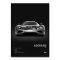 Toile Imprimée koenigsegg Agera RS (Noir)