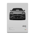 Toile Imprimée Lamborghini Urus (Gris)