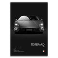 Toile Imprimée Lamborghini Temerario (Noir)
