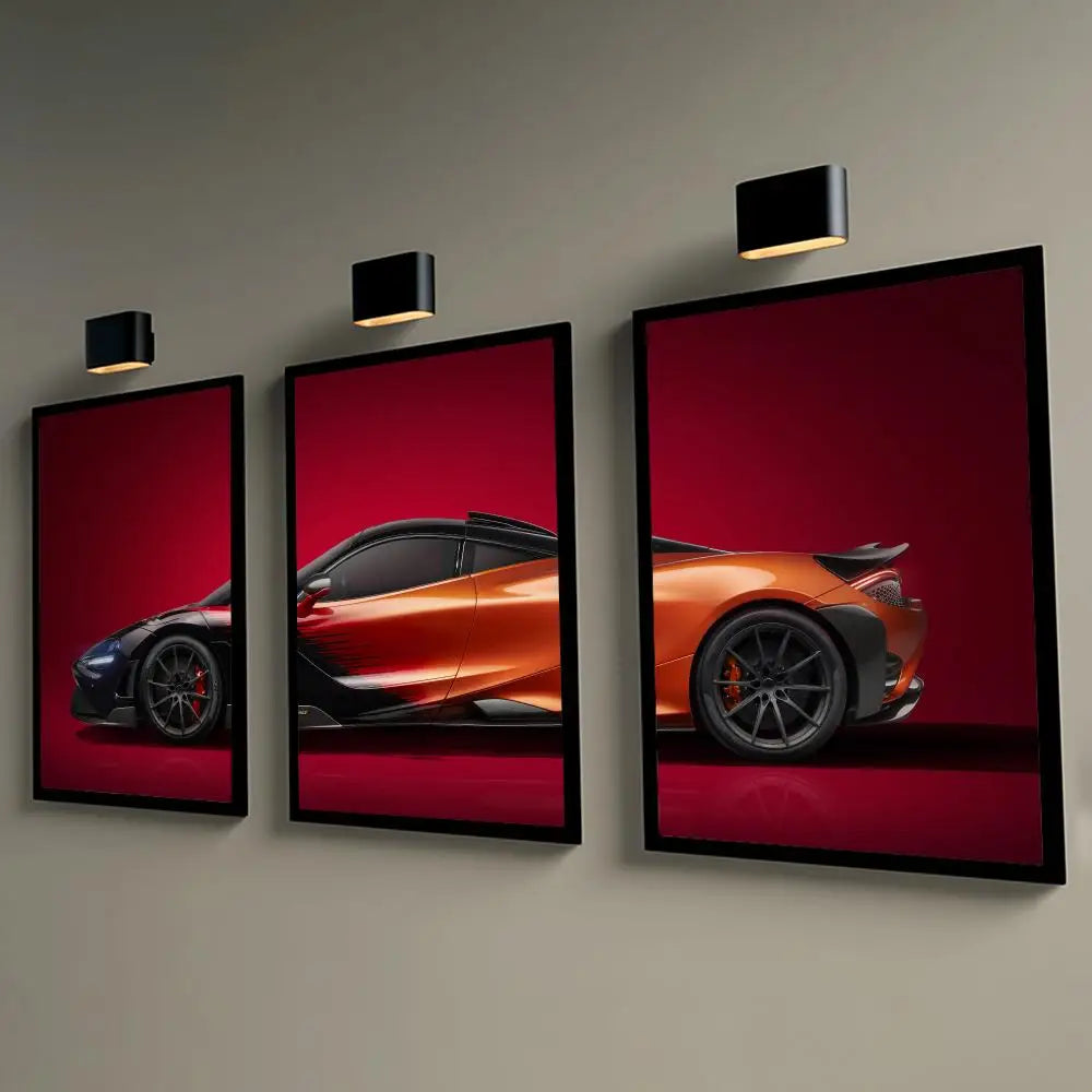 Toile 3 pièces Mclaren 765LT