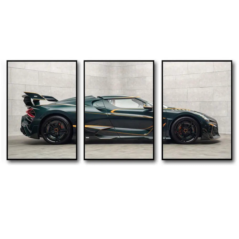 Toile 3 pièces Bugatti Mistral Mansory