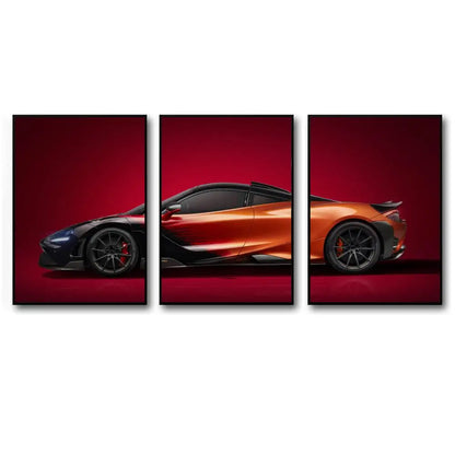 Toile 3 pièces Mclaren 765LT