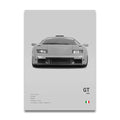 Toile Imprimée Lamborghini GT 1999 (Gris)
