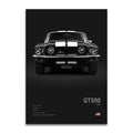 Toile Imprimée Ford Shelby GT500 1967 (Noir)